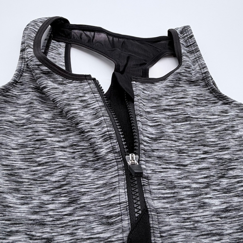 Ruby Ribbon Style 1791 Grey Space Dye Racerback Sports Bra Size‎ 34